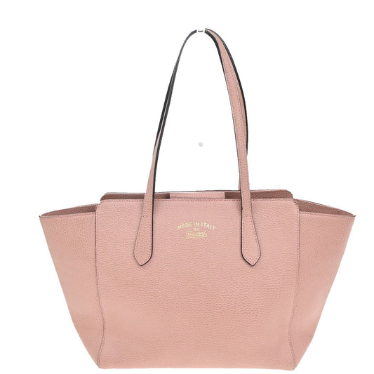 Gucci Swing Tote Leather, PINK, LEATHER, Tote bag