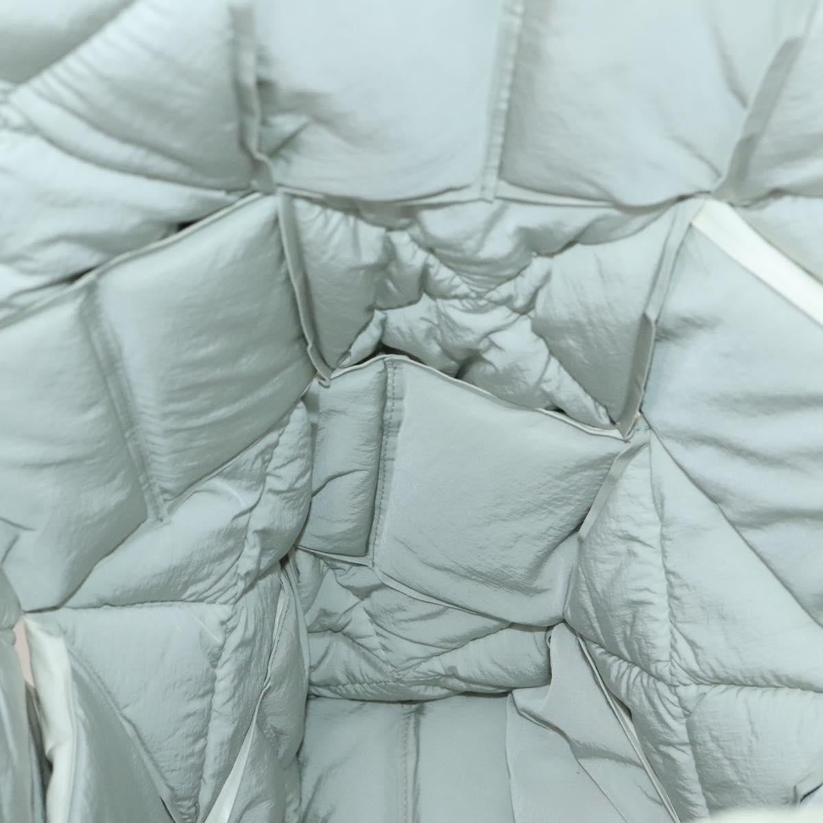 Bottega Veneta Squash Tote Padded Maxi Intrecciato Leather, WHITE, LEATHER, Tote bag