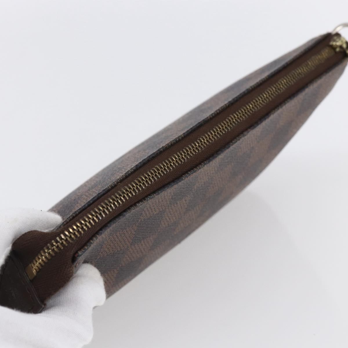 Louis Vuitton Pochette Accessoires Damier, BROWN, CANVAS, Clutche & pouche