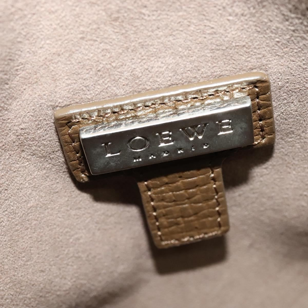 Loewe Vintage Handbag Leather, KHAKI, LEATHER, Handbag