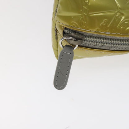 Chanel Vintage Clutch Pleated Leather, GOLD, PATENT_LEATHER, Clutche & pouche