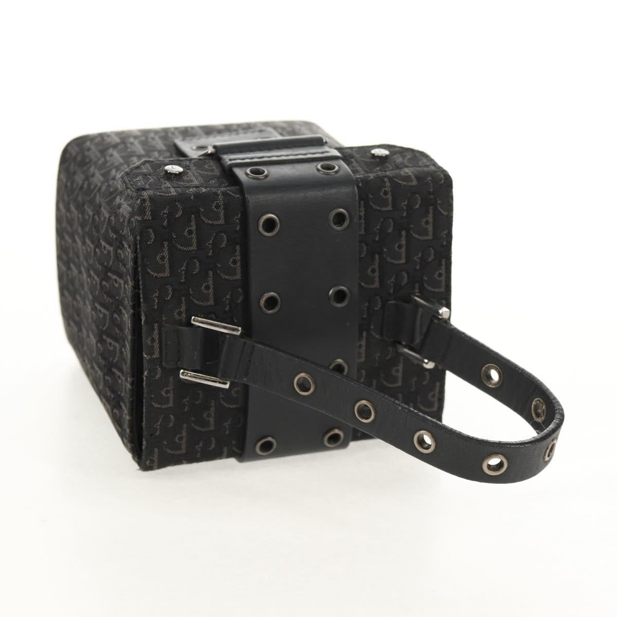 Christian Dior Vintage Trotter Pouch Canvas, BLACK, CANVAS, Clutche & pouche