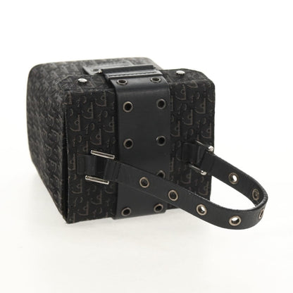 Christian Dior Vintage Trotter Pouch Canvas, BLACK, CANVAS, Clutche & pouche