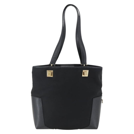 Salvatore Ferragamo Tote Bag Canvas, Black, Canvas, Tote Bag