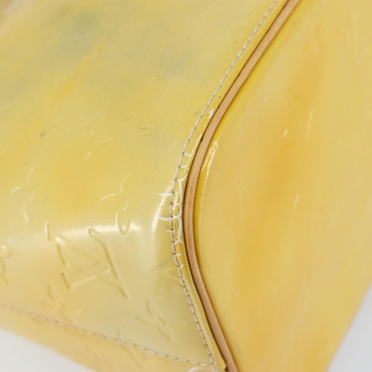 Louis Vuitton Houston Handbag Monogram Vernis, YELLOW, PATENT_LEATHER, Tote bag