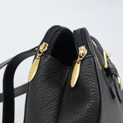 Burberry Vintage Shoulder Bag Leather, BLACK, LEATHER, Shoulder bag
