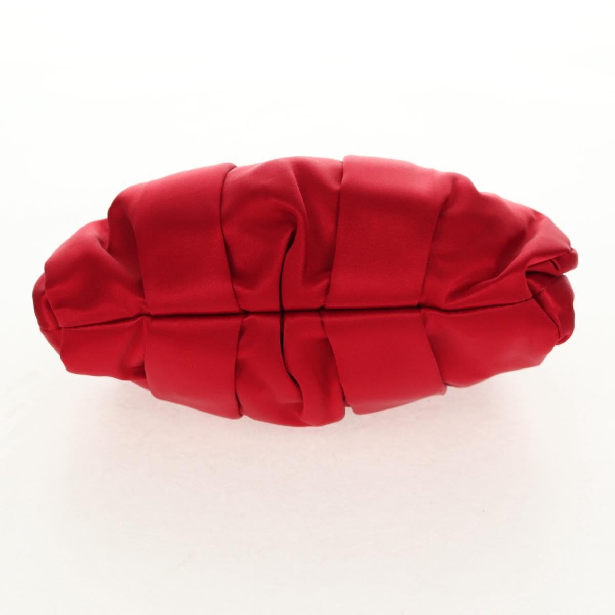 Christian Louboutin Yoyo Frame Clutch Satin, RED, SATIN, Clutche & pouche