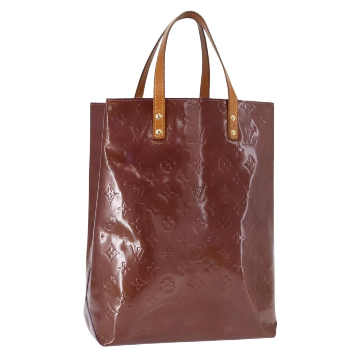 Louis Vuitton Reade Handbag Monogram Vernis, PURPLE, PATENT_LEATHER, Handbag