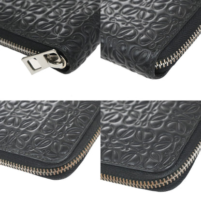 Loewe Anagram Wallet Leather, BLACK, LEATHER, Wallets