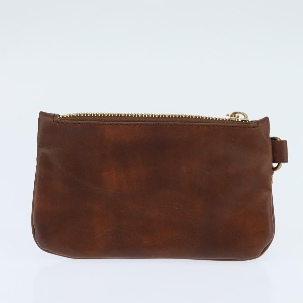 Stella McCartney Flap Shoulder Bag Polyester, BROWN, POLYESTER, Shoulder bag