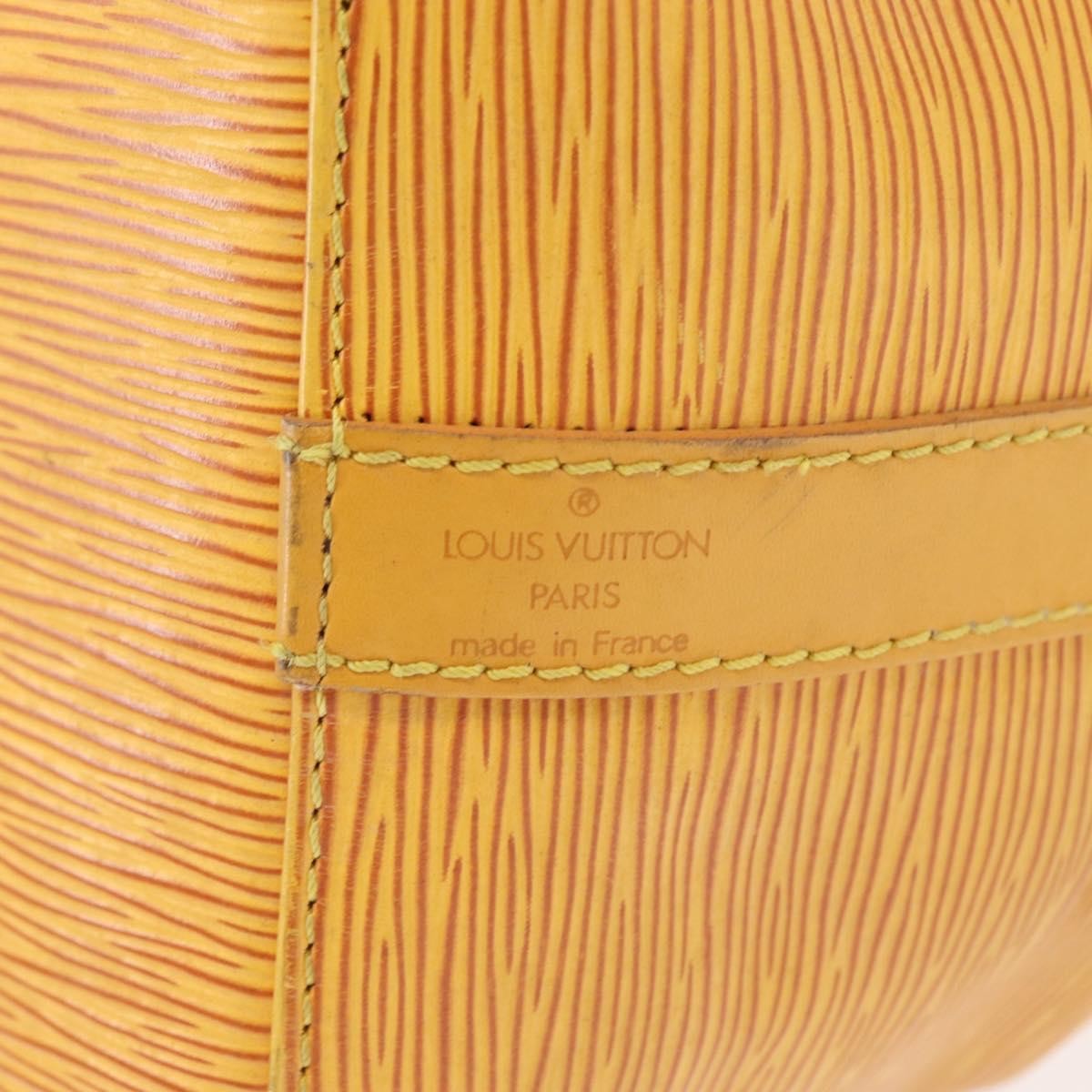 Louis Vuitton Petit Noe Handbag Epi Leather, YELLOW, LEATHER, Shoulder bag