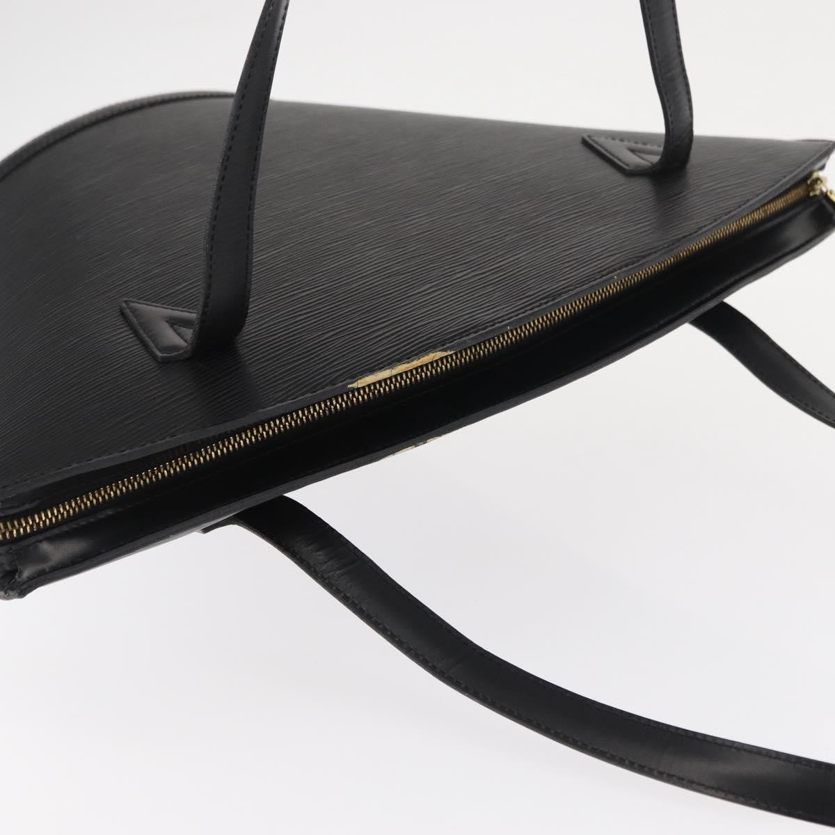 Louis Vuitton Saint Jacques Handbag Epi Leather, BLACK, LEATHER, Shoulder bag