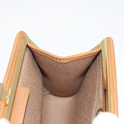Christian Dior Vintage Honeycomb Zip Pouch Coated Canvas, BEIGE, PVC, Clutche & pouche