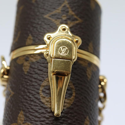 Louis Vuitton Lipstick Case on Chain Monogram Canvas, BROWN, CANVAS, Clutche & pouche