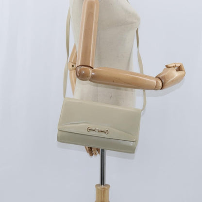 Celine Flap Shoulder Bag Leather, BEIGE, LEATHER, Shoulder bag