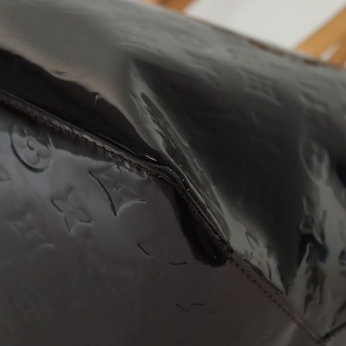 Louis Vuitton Bellevue Handbag Monogram Vernis, PURPLE, PATENT_LEATHER, Tote bag