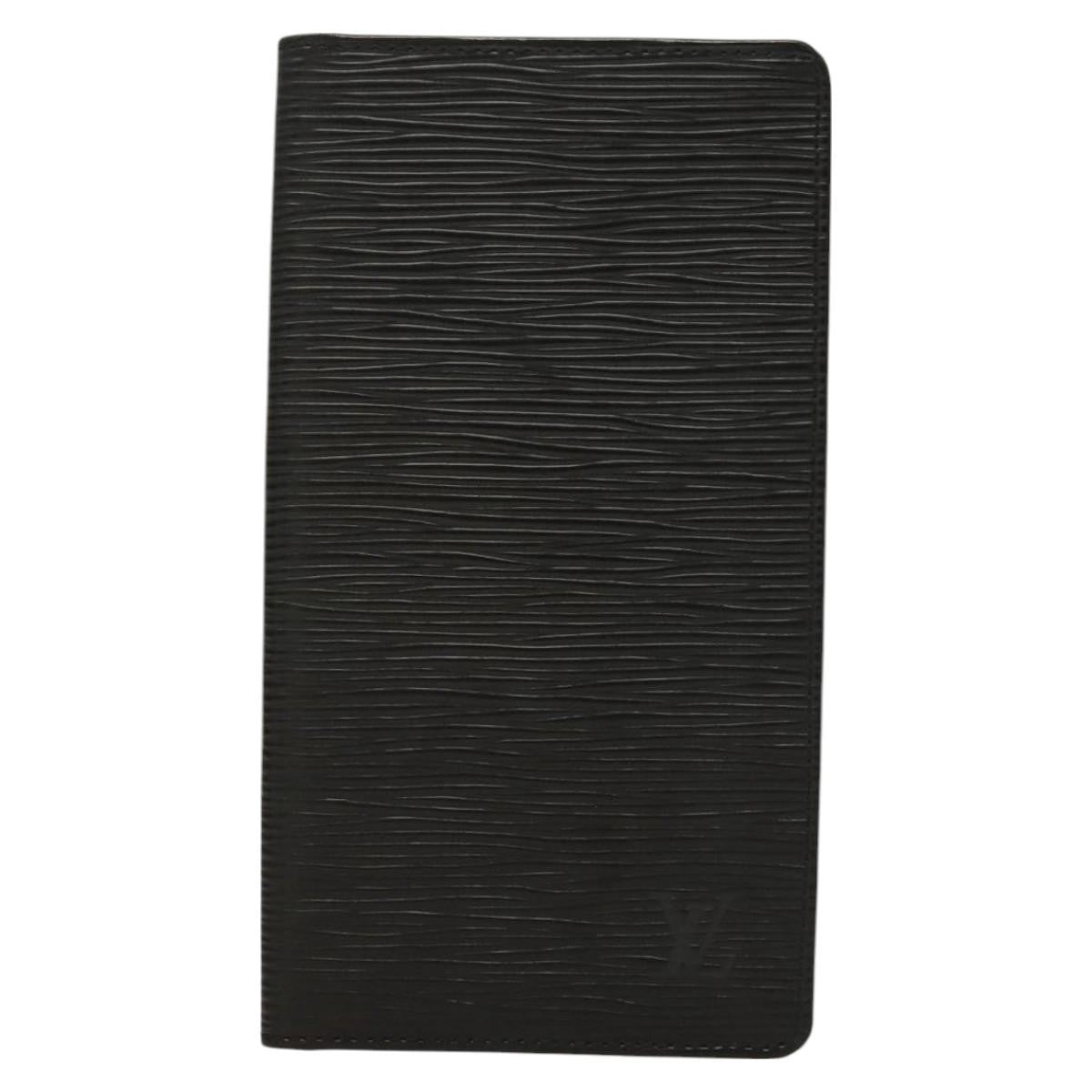 Louis Vuitton Porte Cartes Wallet Epi Leather, BLACK, LEATHER, Wallets