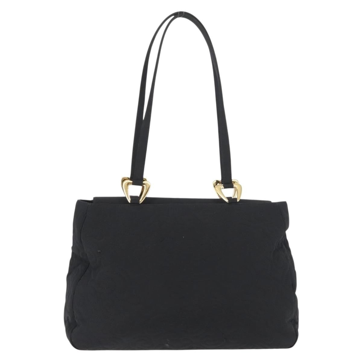 Saint Laurent Vintage Shoulder Bag Nylon, BLACK, NYLON, Tote bag