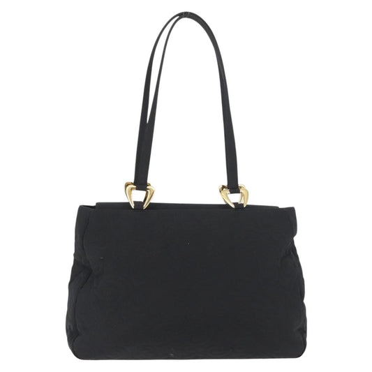 Saint Laurent Vintage Shoulder Bag Nylon, BLACK, NYLON, Tote bag
