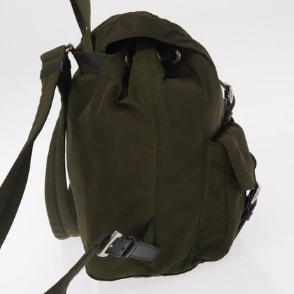 Prada Double Front Pocket Backpack Tessuto, GREEN, NYLON, Backpack