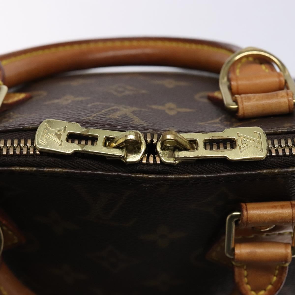 Louis Vuitton Alma Handbag Monogram Canvas, BROWN, CANVAS, Handbag