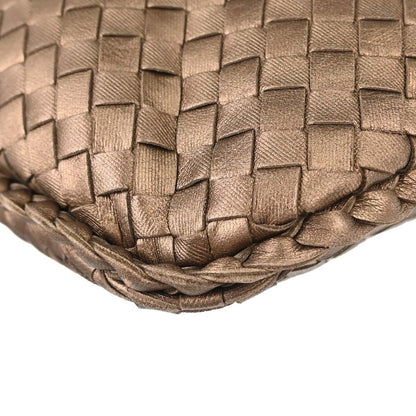 Bottega Veneta Intrecciato Handbag Leather, Metallic, Leather, Handbag