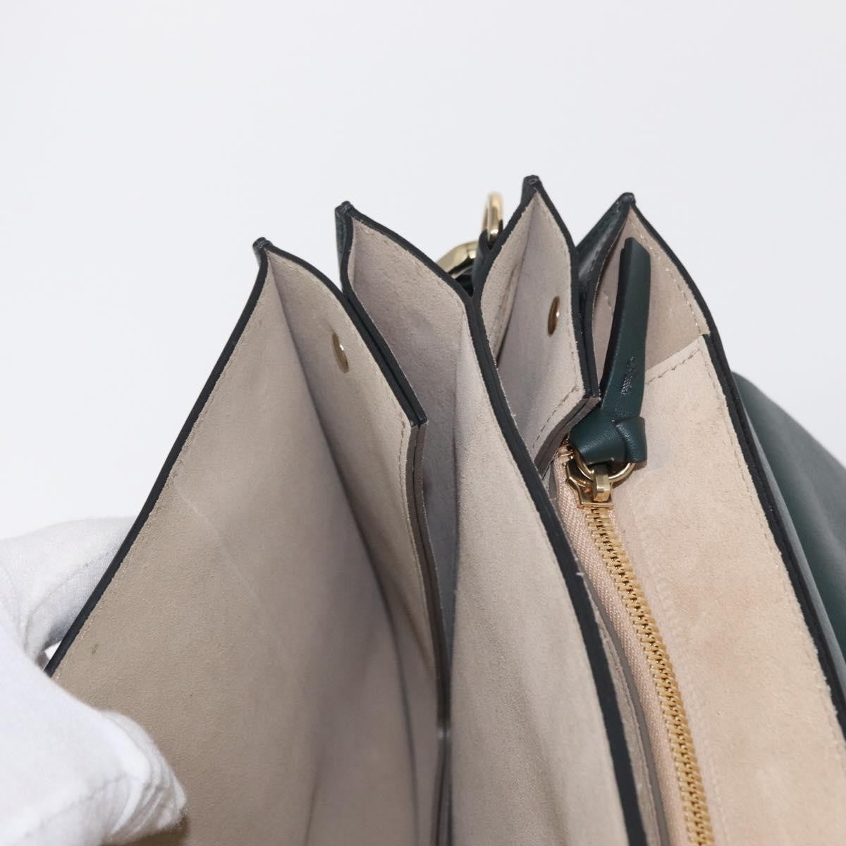 Chloe Faye Shoulder Bag Leather and Suede, KHAKI, SUEDE, Shoulder bag