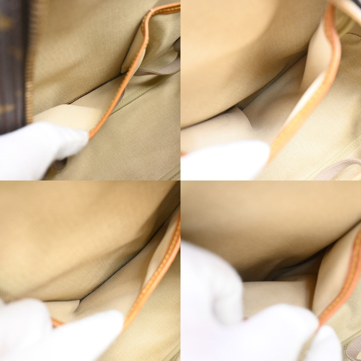 Louis Vuitton Deauville Handbag Monogram Canvas, BROWN, CANVAS, Handbag
