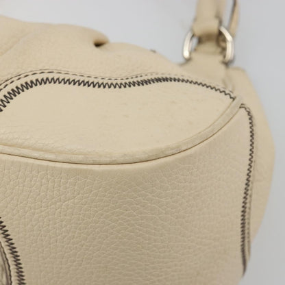 Prada Vintage Handbag Leather, White, Leather, Handbag