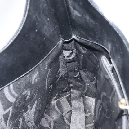 Salvatore Ferragamo Vintage Gancini Hobo Leather, BLACK, LEATHER, Shoulder bag