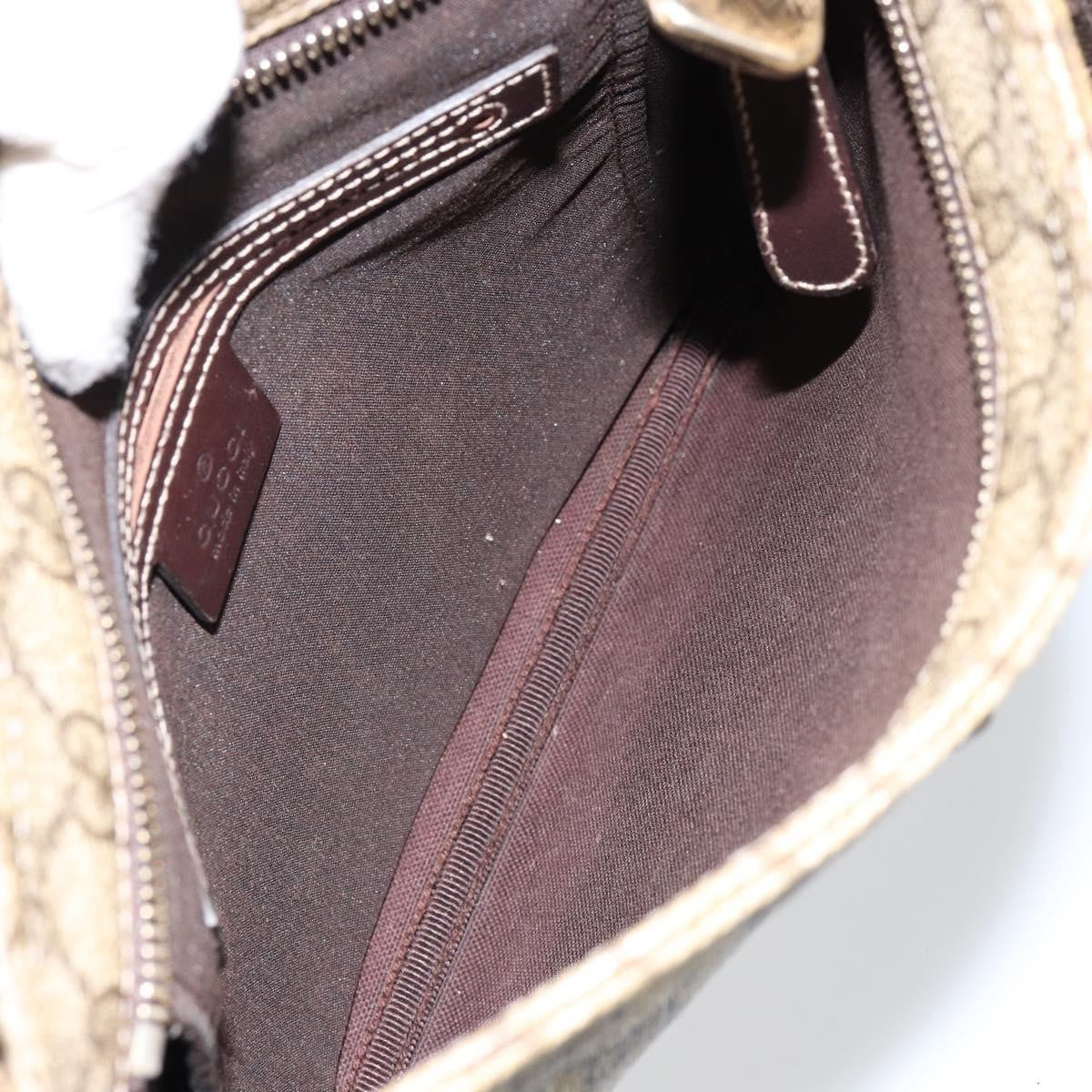 Gucci Flat Messenger Bag GG Canvas, BEIGE, CANVAS, Shoulder bag