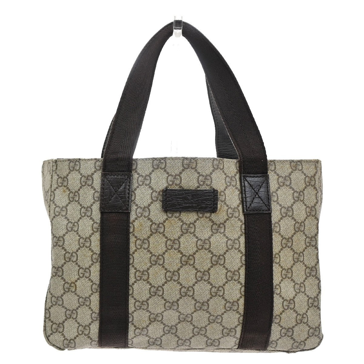 Gucci Belted Tote GG Coated Canvas, BROWN, CANVAS, Tote bag