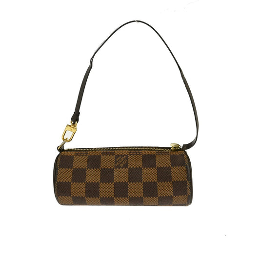 Louis Vuitton Papillon Pochette Damier, BROWN, CANVAS, Clutche & pouche