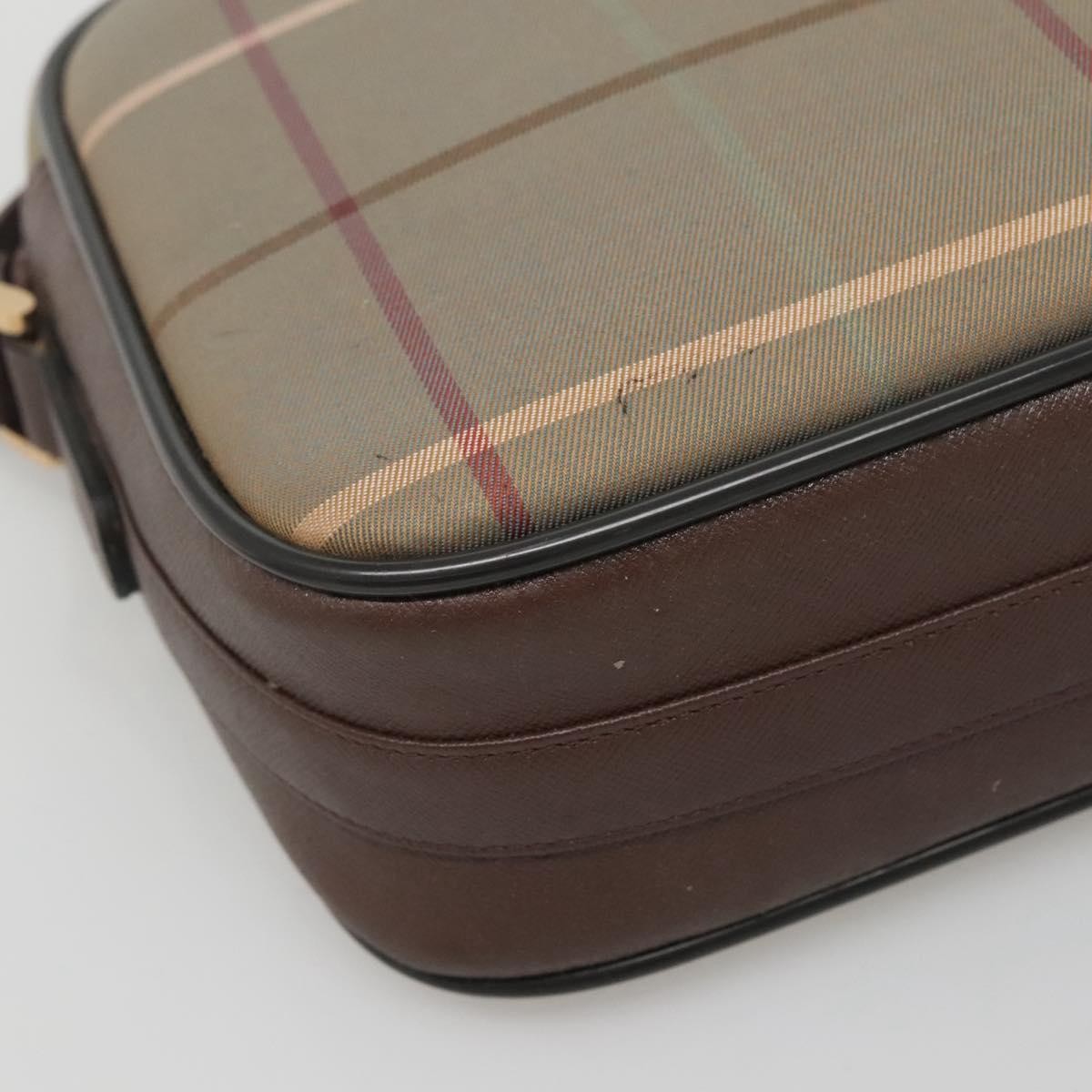 Burberry Nova check Shoulder bag Canvas, BEIGE, CANVAS, Shoulder bag