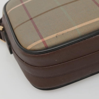 Burberry Nova check Shoulder bag Canvas, BEIGE, CANVAS, Shoulder bag