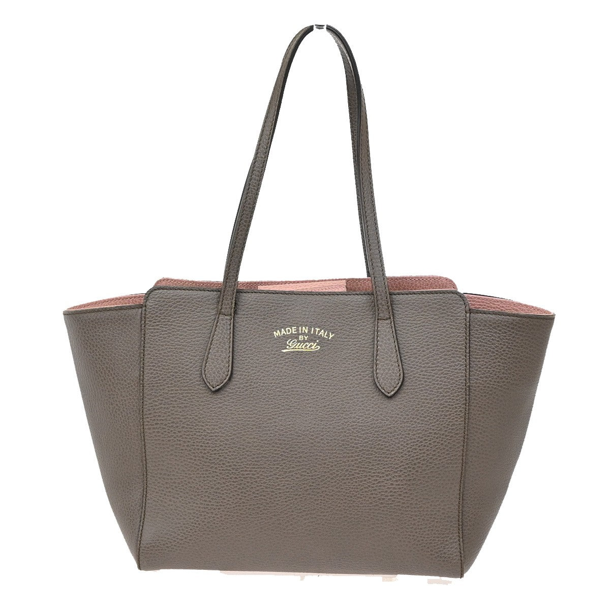 Gucci Swing Tote Leather, BROWN, LEATHER, Tote bag