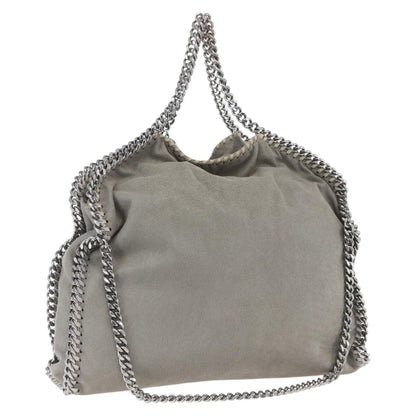 Stella McCartney Falabella Tote Shaggy Deer, GRAY, POLYESTER, Shoulder bag