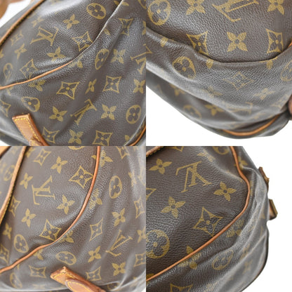 Louis Vuitton Saumur Handbag Monogram Canvas, BROWN, CANVAS, Shoulder bag