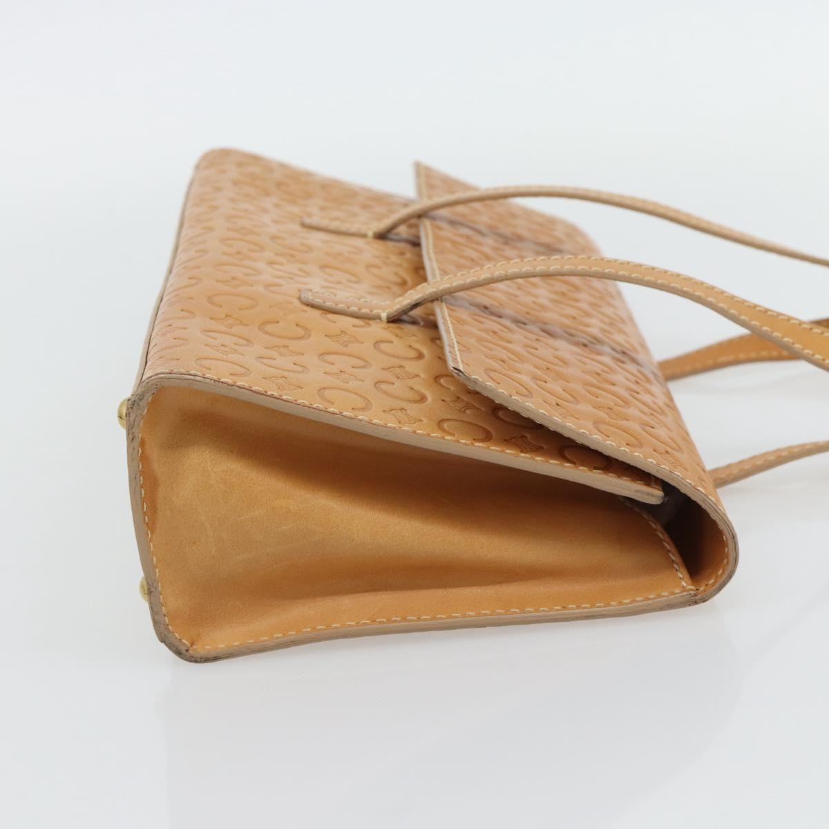 Celine C Macadam Handbag Canvas, Beige, Canvas, Handbag
