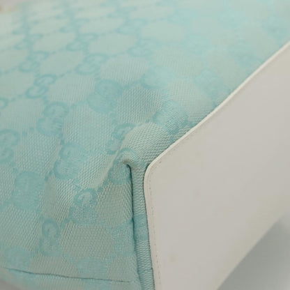 Gucci Vintage Bucket Shopping Tote GG Canvas, BLUE, CANVAS, Tote bag