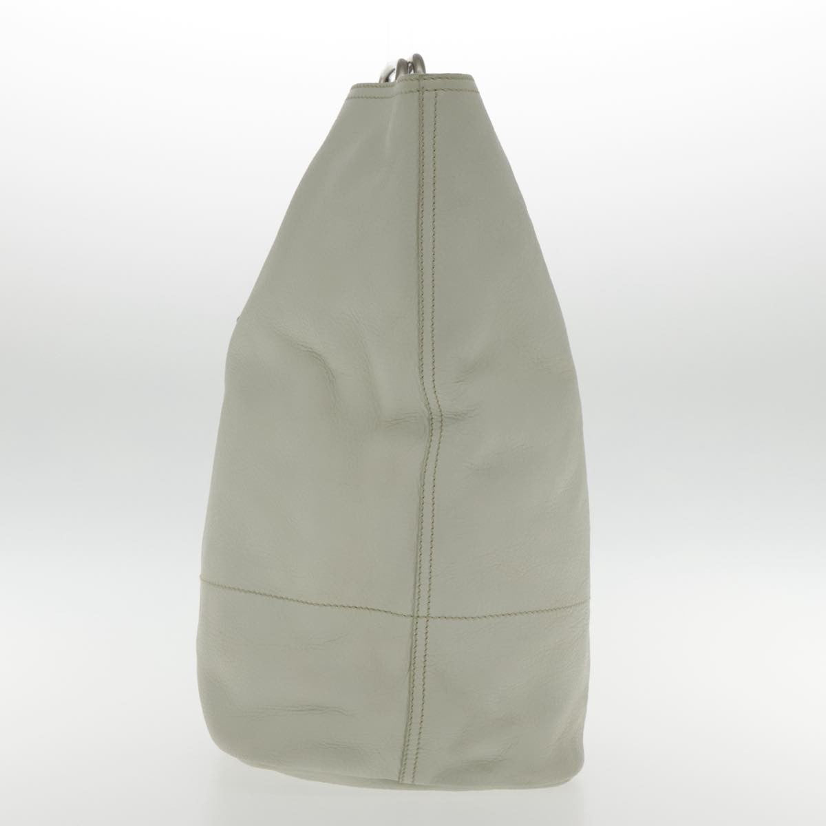 Prada Vintage Handbag Leather, WHITE, LEATHER, Handbag