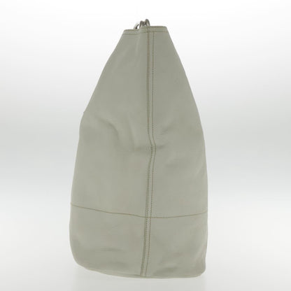 Prada Vintage Handbag Leather, WHITE, LEATHER, Handbag