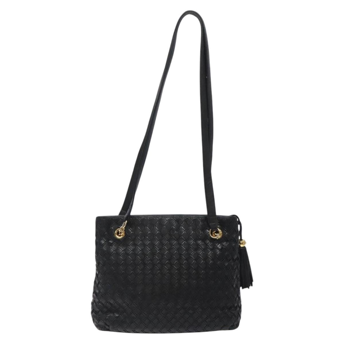 Bally Vintage Shoulder Bag Quilted leather, Black, Leather, Shoulder Bag