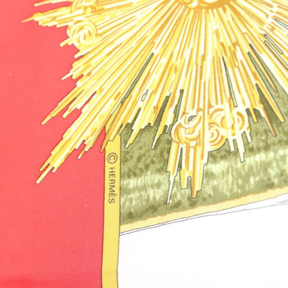 Hermes Carré 90 Silk multicolor, RED, SILK, Scarve & shawl