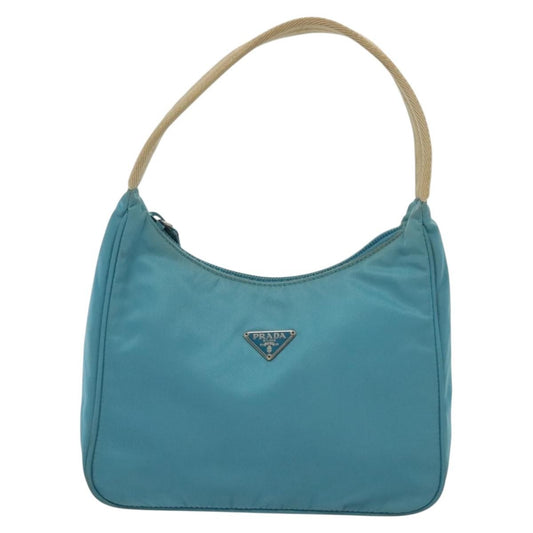 Prada Hobo Tessuto, BLUE, NYLON, Handbag