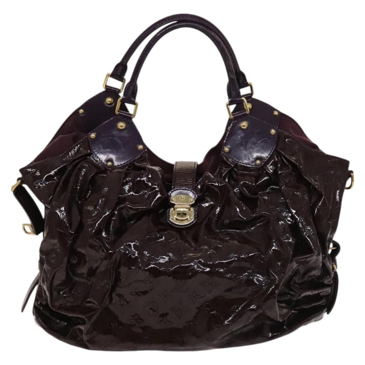 Louis Vuitton Surya Tote bag Mahina Patent Leather, PURPLE, CANVAS, Tote bag