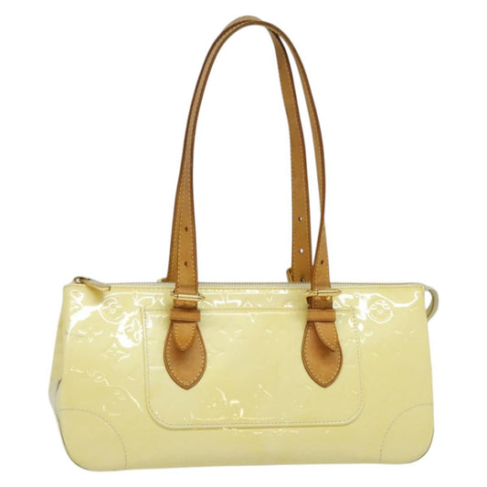 Louis Vuitton Rosewood Avenue Handbag Monogram Vernis, BEIGE, PATENT_LEATHER, Handbag