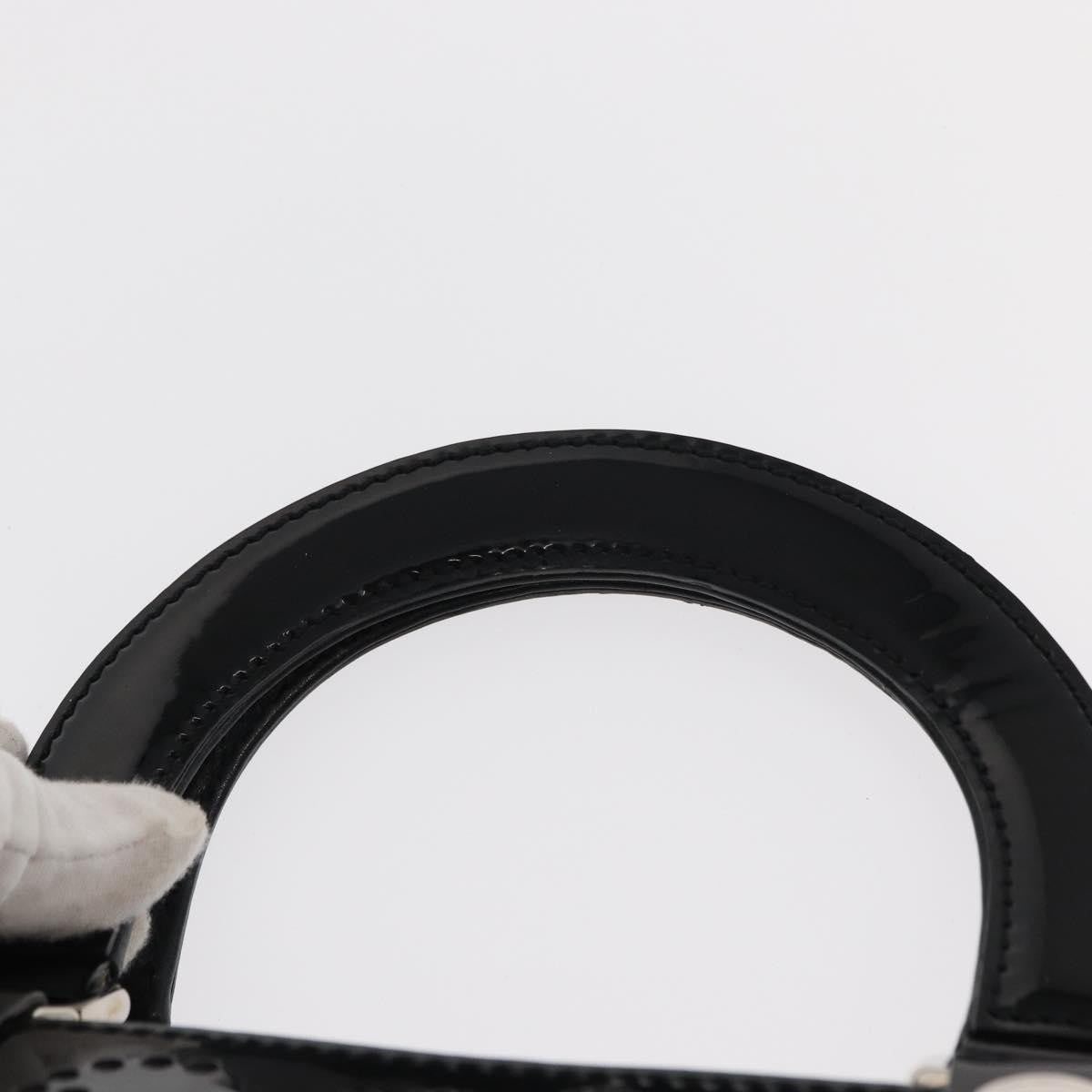 Chanel CC No.5 Shopping Tote Perforated Patent, BLACK, PATENT_LEATHER, Tote bag