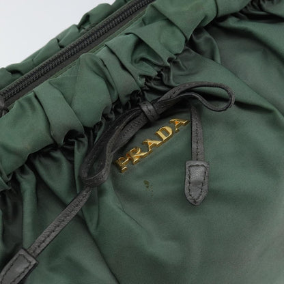 Prada Convertible Bow Tote Tessuto, GREEN, NYLON, Handbag