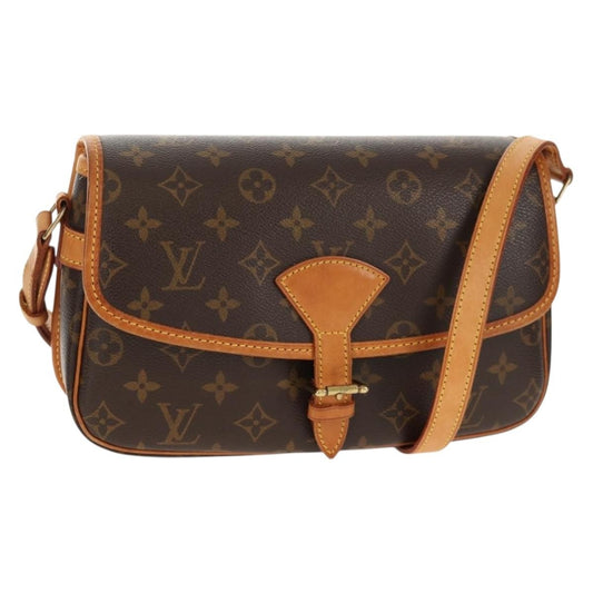 Louis Vuitton Sologne Handbag Monogram Canvas, BROWN, CANVAS, Shoulder bag